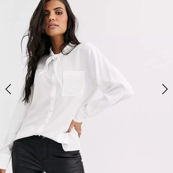 ASOS || WESTERN TIE BLOUSE - Picture 2 of 3